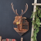 CTW Home Collection Magnificent Wooden Dear Head Mount Wall Decor