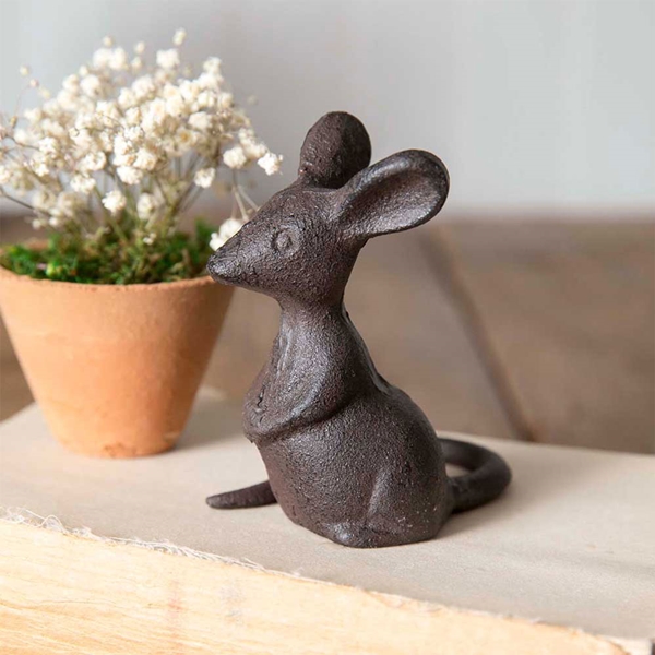 CTW Home Collection Cast-Iron Mouse Figurines (Set of 4)