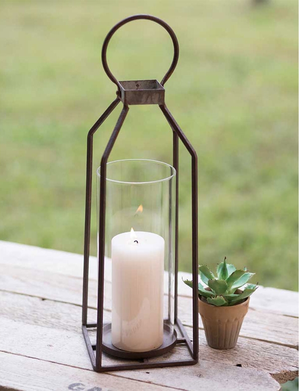 CTW Home Collection Large Greenville Pillar Candle Lantern