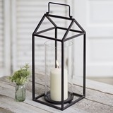 CTW Home Collection 'The Devon' Clean-Lines Metal Lantern with Handle