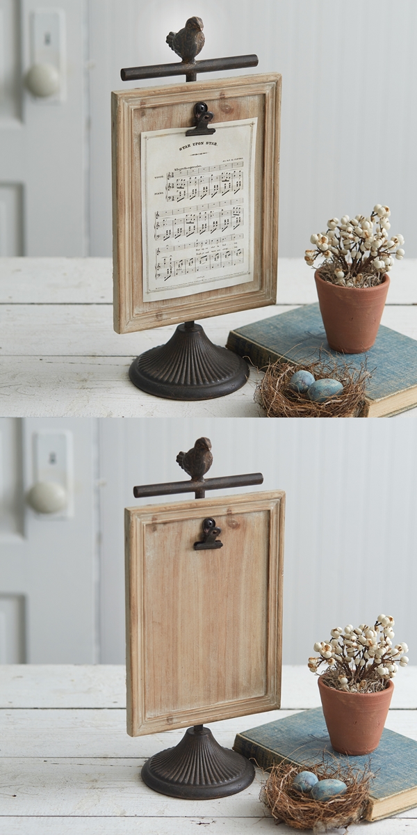 CTW Home Collection 'Feather Your Nest' Metal & Wood 5x7 Picture Frame