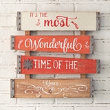 CTW Home Collection 'Most Wonderful Time of the Year' Planked Sign