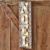 CTW Home Collection Farmhouse NOEL Marquee Lights on Wooden Sign