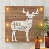 CTW Home Collection 'Merry Little Christmas' Country Reindeer Sign