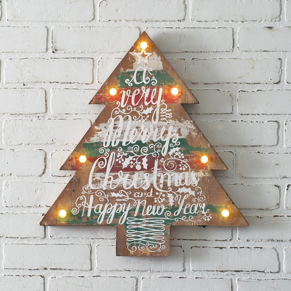 CTW Home Collection Distressed Christmas and New Year Marquee Sign