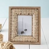 CTW Home Collection 'Cape May' Metal Cane Inlay 5x7 Photo Frame