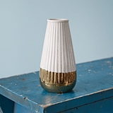 CTW Home Collection Gold-Dipped Ceramic Miniature Cylinder Vase