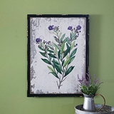 CTW Home Collection Botanical Wild Indigo Print Wall Decor