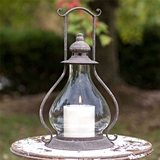 CTW Home Collection Sydney Candle Lantern with Handle & Glass Chimney