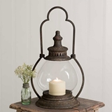 CTW Home Collection Small Steeple Lantern with Globe Chimney