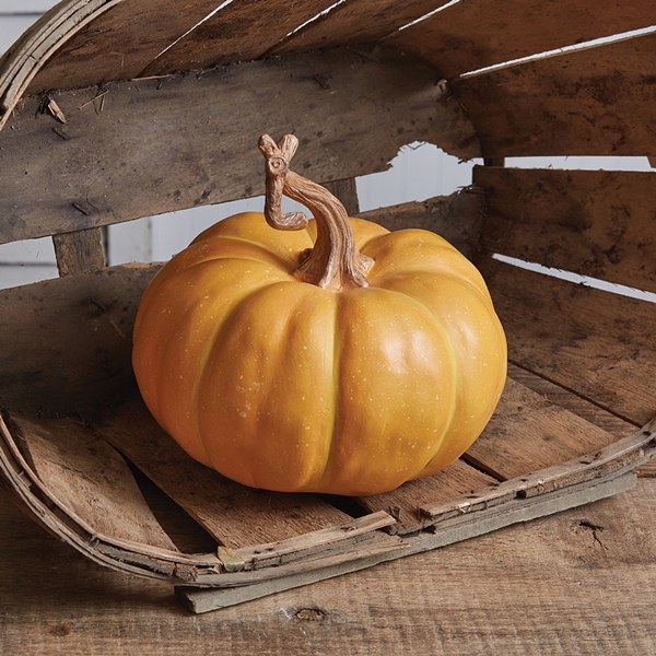 CTW Home Collection Heirloom Resin Pumpkin with Long Stem