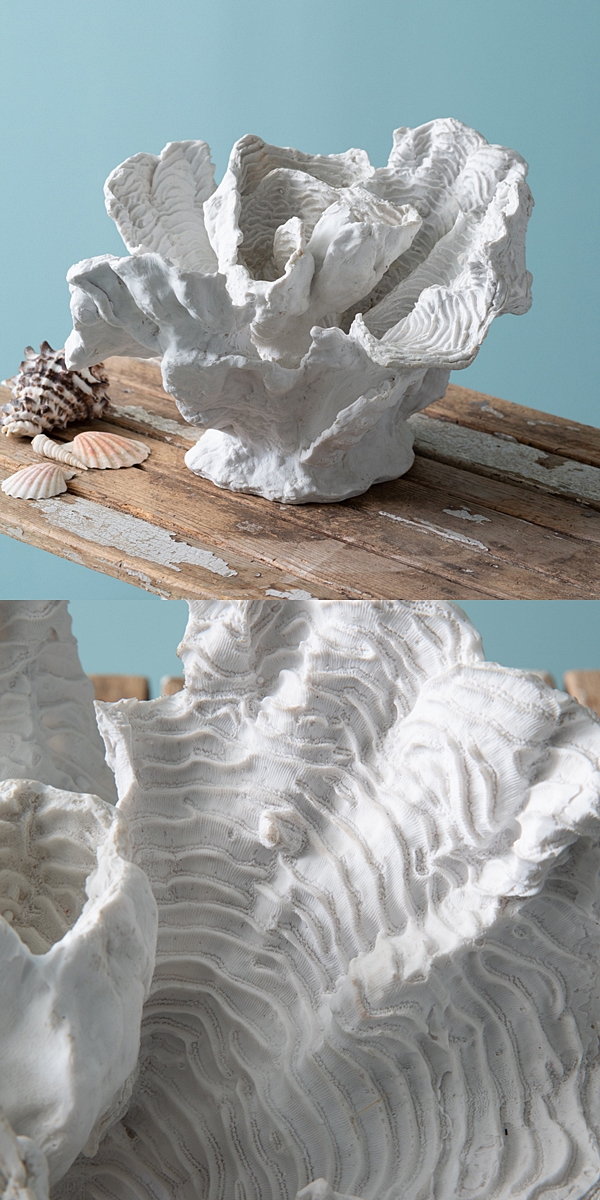 CTW Home Collection Stunning "Wave" Faux Coral Figurine