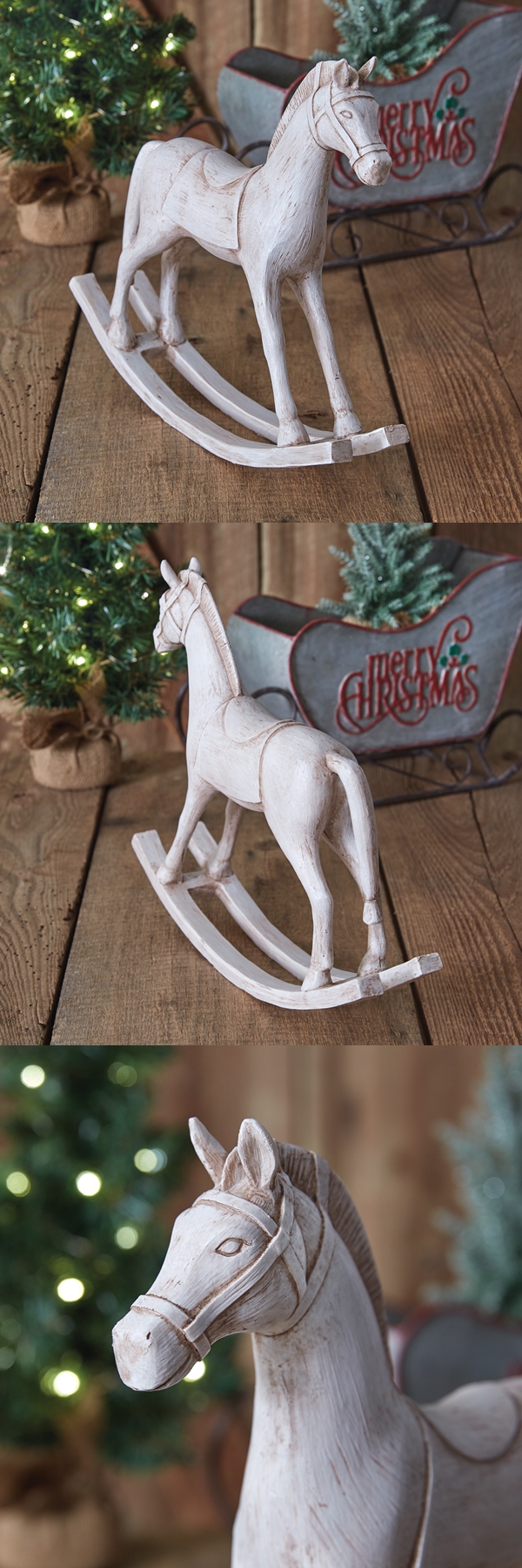 CTW Home Collection Resin Tabletop Rocking Horse Figurine