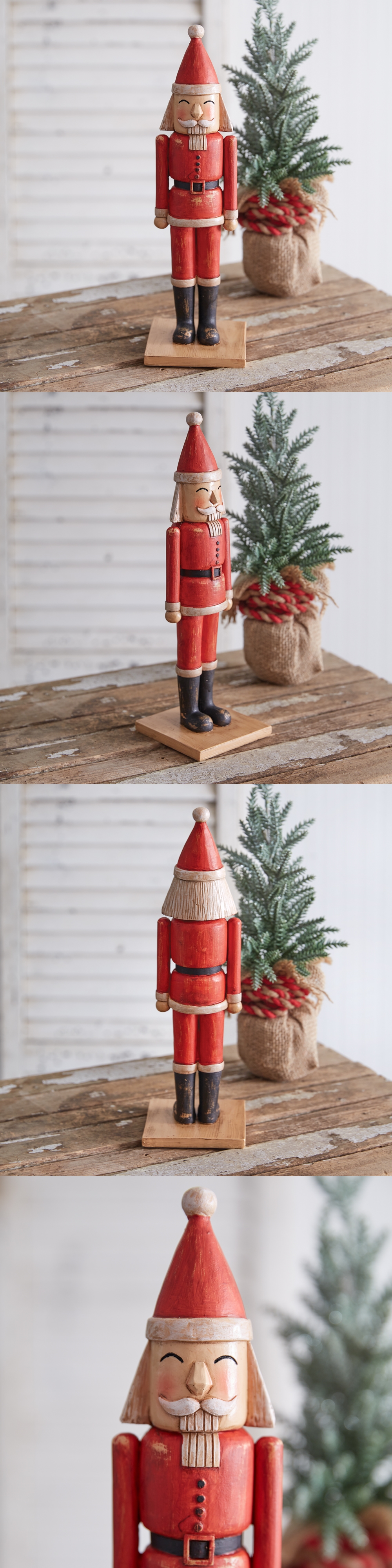 CTW Home Collection Rustic Santa as a Nutcracker Figurine
