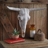 CTW Home Collection Resin Faux Longhorn Skull Wall Art