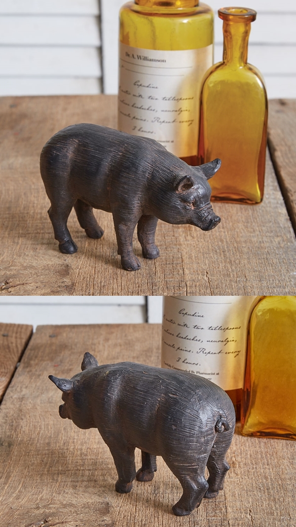 CTW Home Collection Rustic Sooey Pig Figurines (Box of 4)