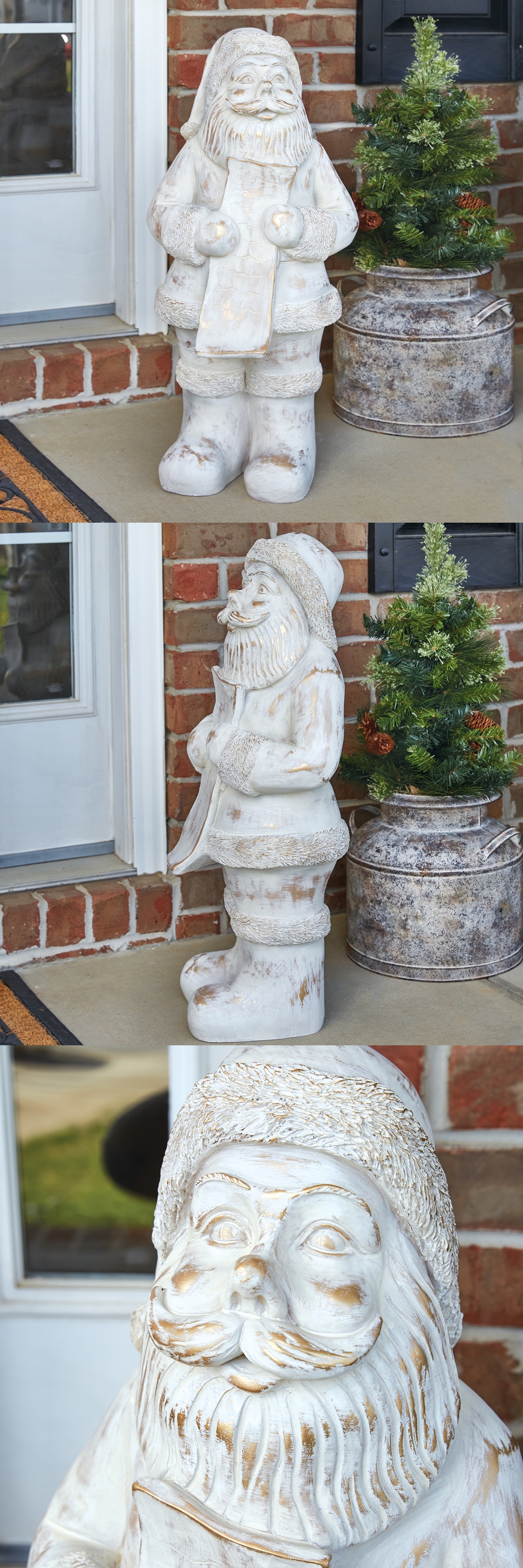 CTW Home Collection Magnificent Vintage-Inspired Nordic Santa Claus Statue