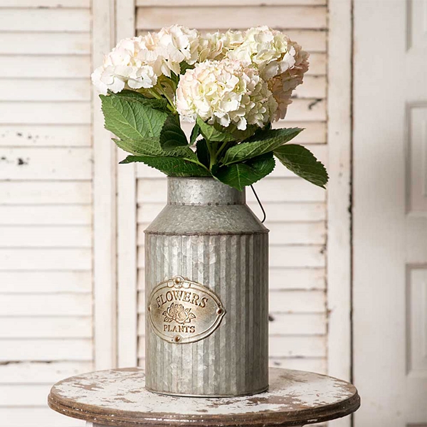 CTW Home Collection 'Flowers & Plants' Galvanized-Metal Can with Handle