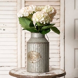 CTW Home Collection 'Flowers & Plants' Galvanized-Metal Can with Handle