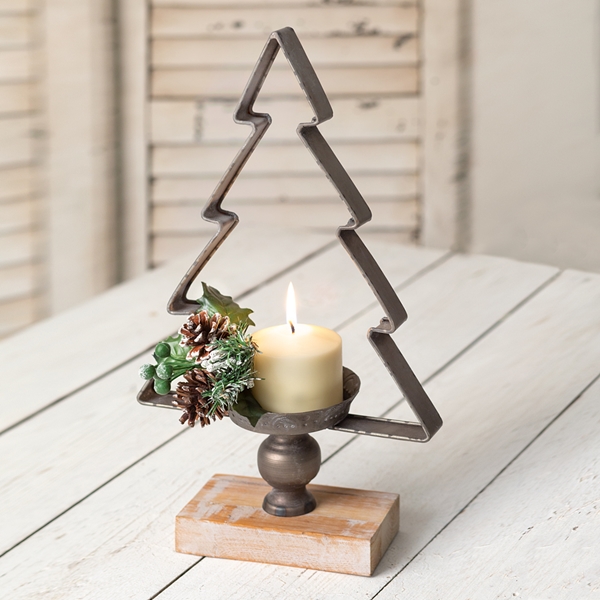 CTW Home Collection Christmas Tree Candle Holder