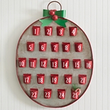 Ornament-Shaped '25 Days of Christmas' Metal Advent Calendar