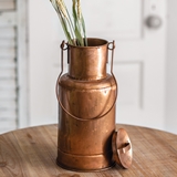 CTW Home Collection Copper Storage Container Vase with Lid and Handle