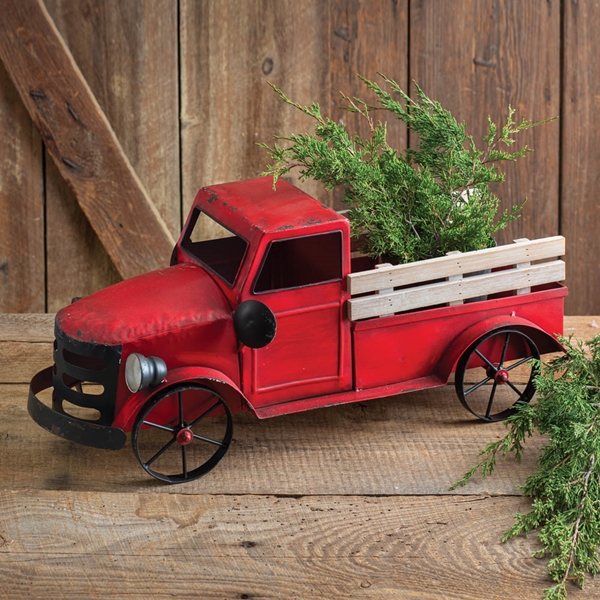 CTW Home Collection Classic Vintage Red Pickup Truck Tabletop Decor