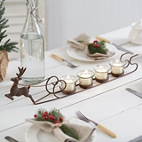 CTW Home Collection Reindeer and Sleigh Metal Votive Candle Holder