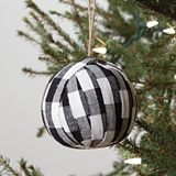 CTW Home Collection Buffalo Check Fabric Ornament