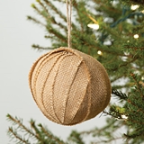 CTW Home Collection Burlap Fabric Ornament
