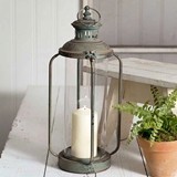 CTW Home Collection Tall Cork County Metal Lantern with Hinged Top
