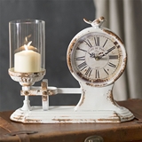 CTW Home Collection "Cafe du Parc" Candle Holder and Clock
