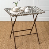 CTW Home Collection Metal Edison Folding Table