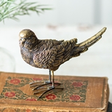 CTW Home Collection Gold-Finish Resin Parakeet Tabletop Figurine