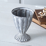 CTW Home Collection Distressed-Metal Scalloped Trophy Cups (Box of 4)