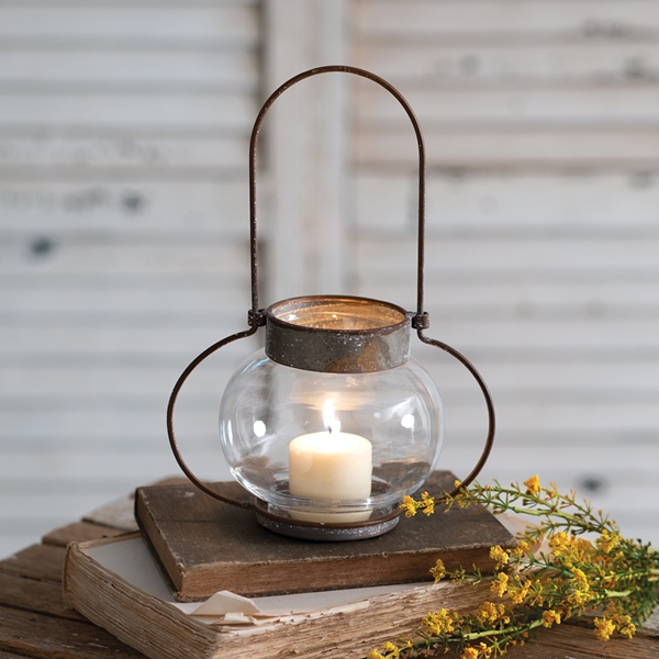 CTW Home Collection Distressed-Metal Finish 'Portsmouth' Lantern