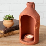CTW Home Collection Large Jug-Shape Terra Cotta Tealight Candle Holder