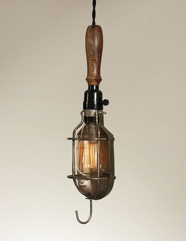 CTW Home Collection 'Trouble Light' Caged Pendant Lamp with Reflector