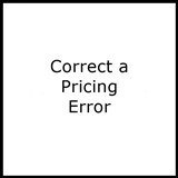 Correct a Pricing Error