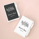 Event Blossom Personalized Notebooks with Floral Silhouette Designs