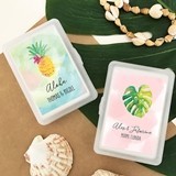 Deck of Playing Cards with Custom Tropical Beach Sticker for Case