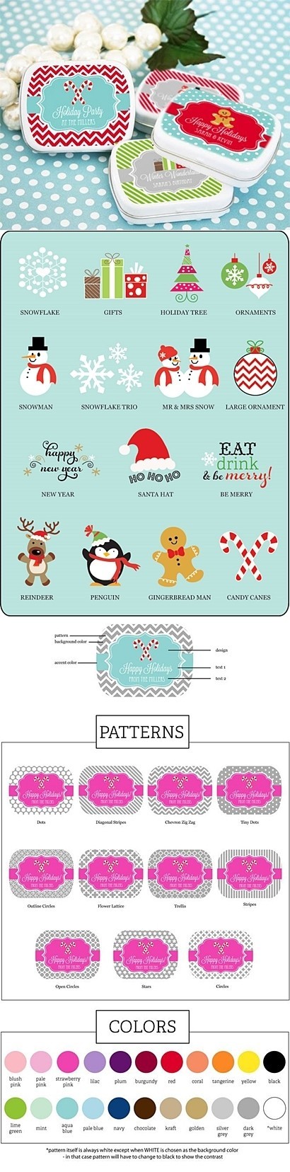 Event Blossom 'A Great Winter' Personalized Mint Tins