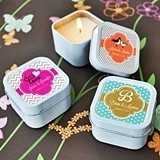 Choose Your Own Theme Personalized Square Candle Tins