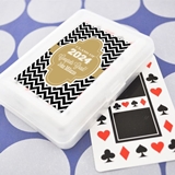 Deck of Playing Cards with Custom Graduation Designs Sticker for Case