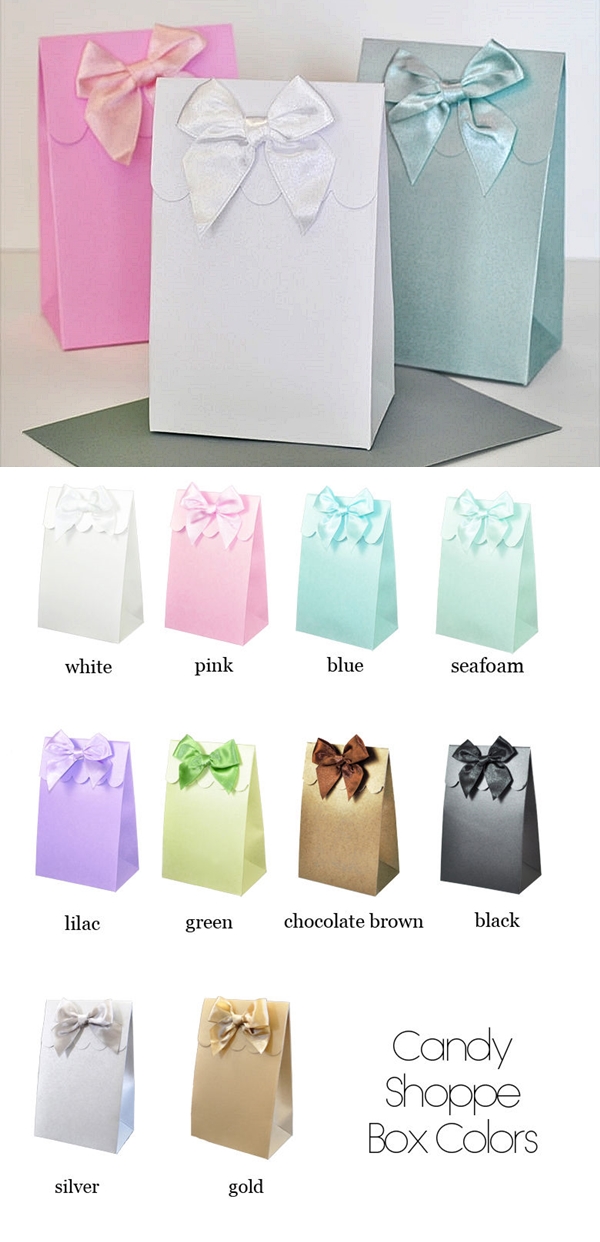 Event Blossom DIY Sweet Shoppe Candy Boxes/Goody Bags (Set of 12)