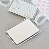 DIY Blank Acrylic Luggage Tags with Contact Information Cards