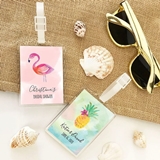 Event Blossom Personalized Tropical Beach Designs Acrylic Luggage Tags