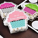 Wonderful Personalized Cupcake-Shaped Clear Favor Boxes