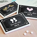 Chalkboard Wedding Personalized Miniature Mint Boxes