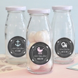 Event Blossom Chalkboard Personalized Baby Shower Mini Milk Bottles